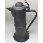 Lidded Pewter Pouring Jug