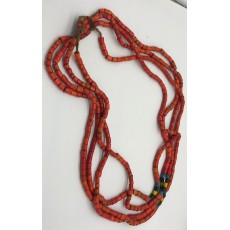 Red Blue 4 strand Beads