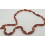 26 Brown Carnelian hand cut beads