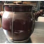 Chinese Brown Glazed Stew Pots - large