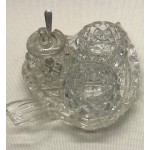 Heart Shaped Crystal condiment pots