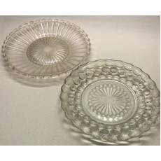 Two Small Crystal Serving Dishes