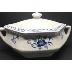 Blue and White Vegetable Serving Plate